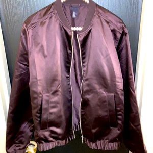 H&M mens trend jacket plum size small no longer available